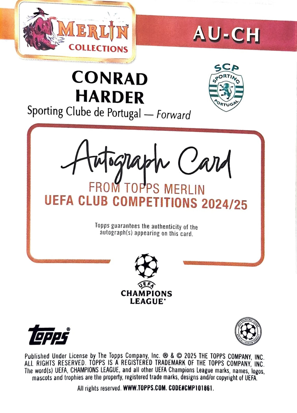 Conrad Harder 01/50 Auto RC