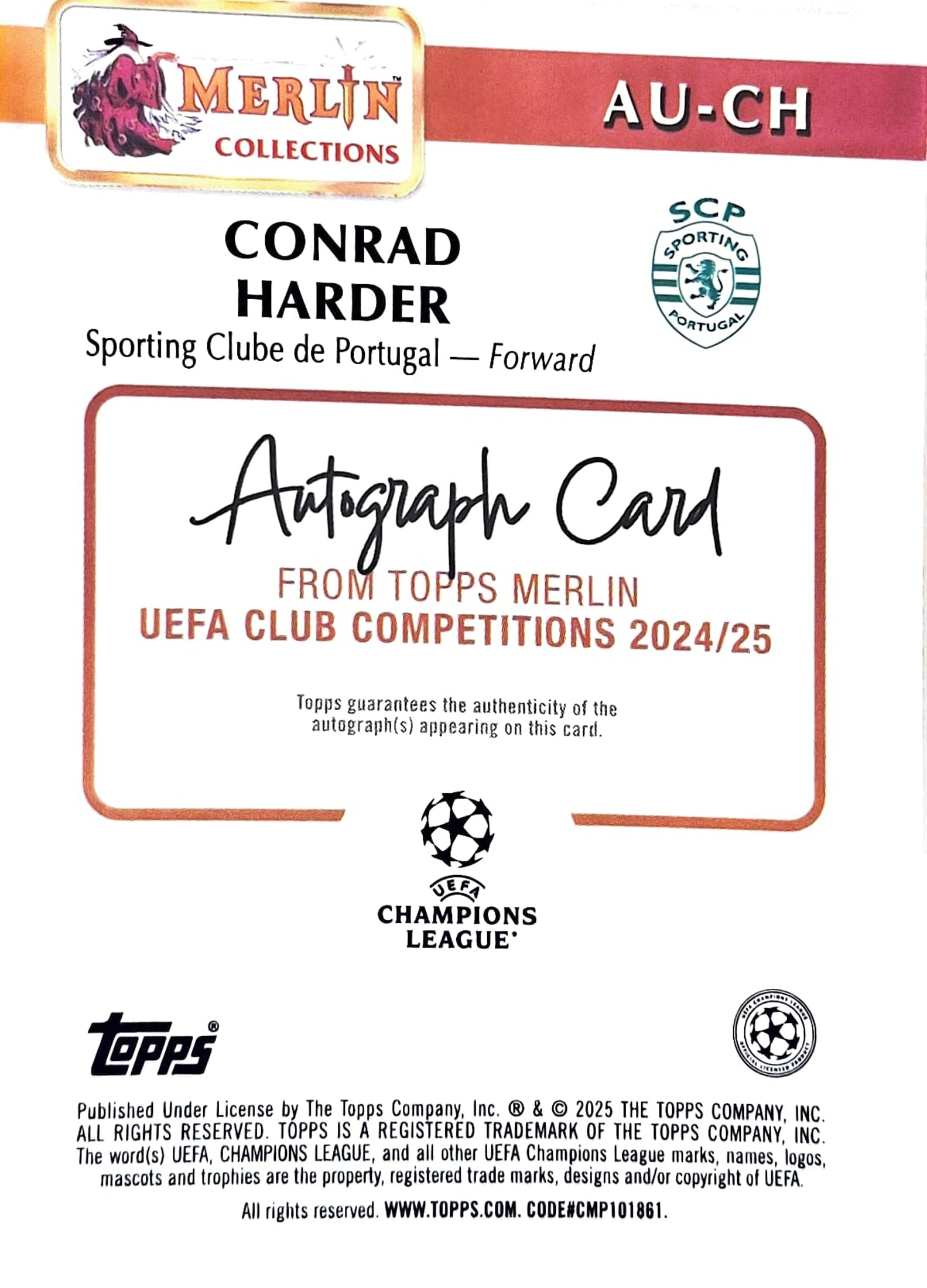 Conrad Harder 01/50 Auto RC