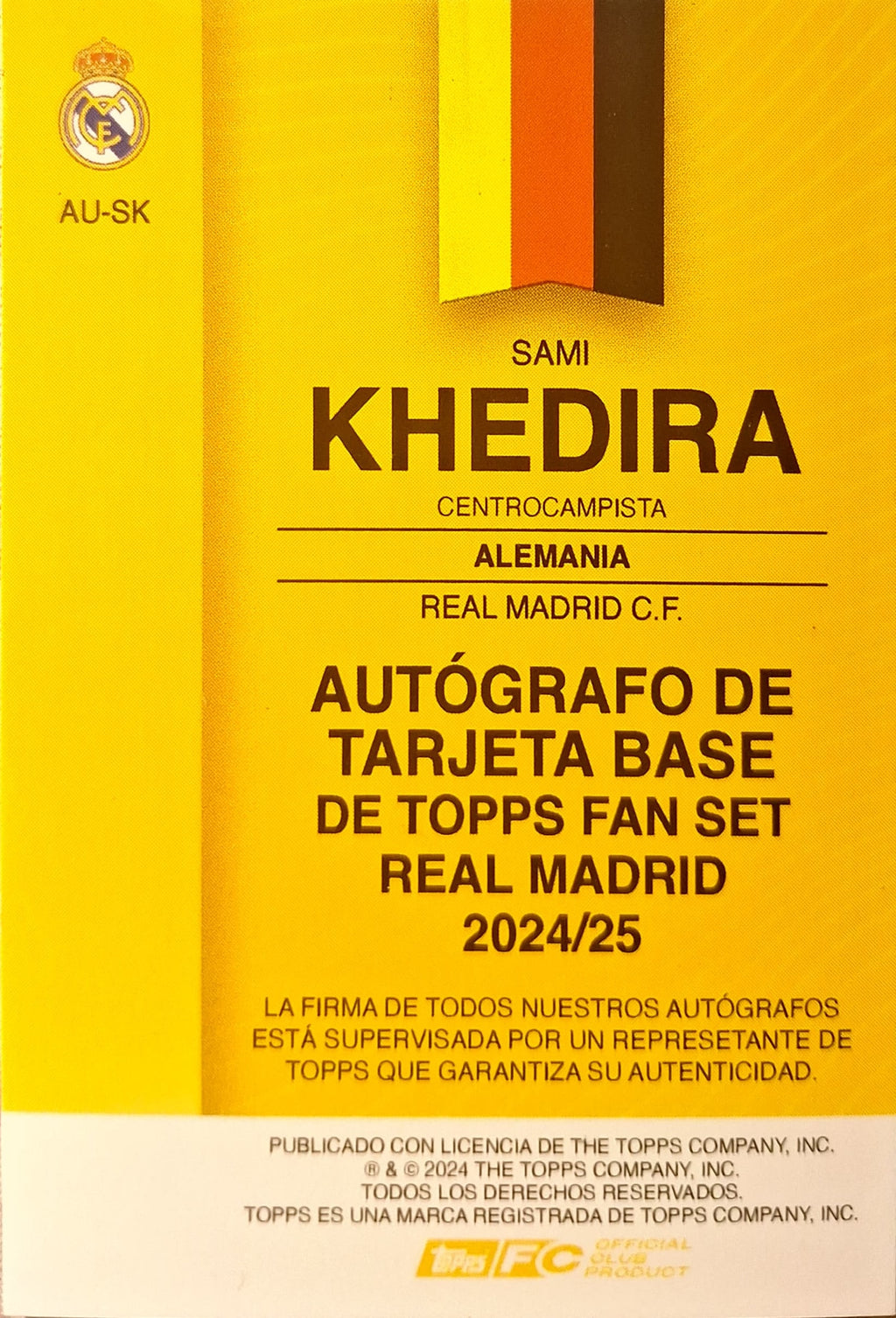 Sami Khedira 4/5 Auto