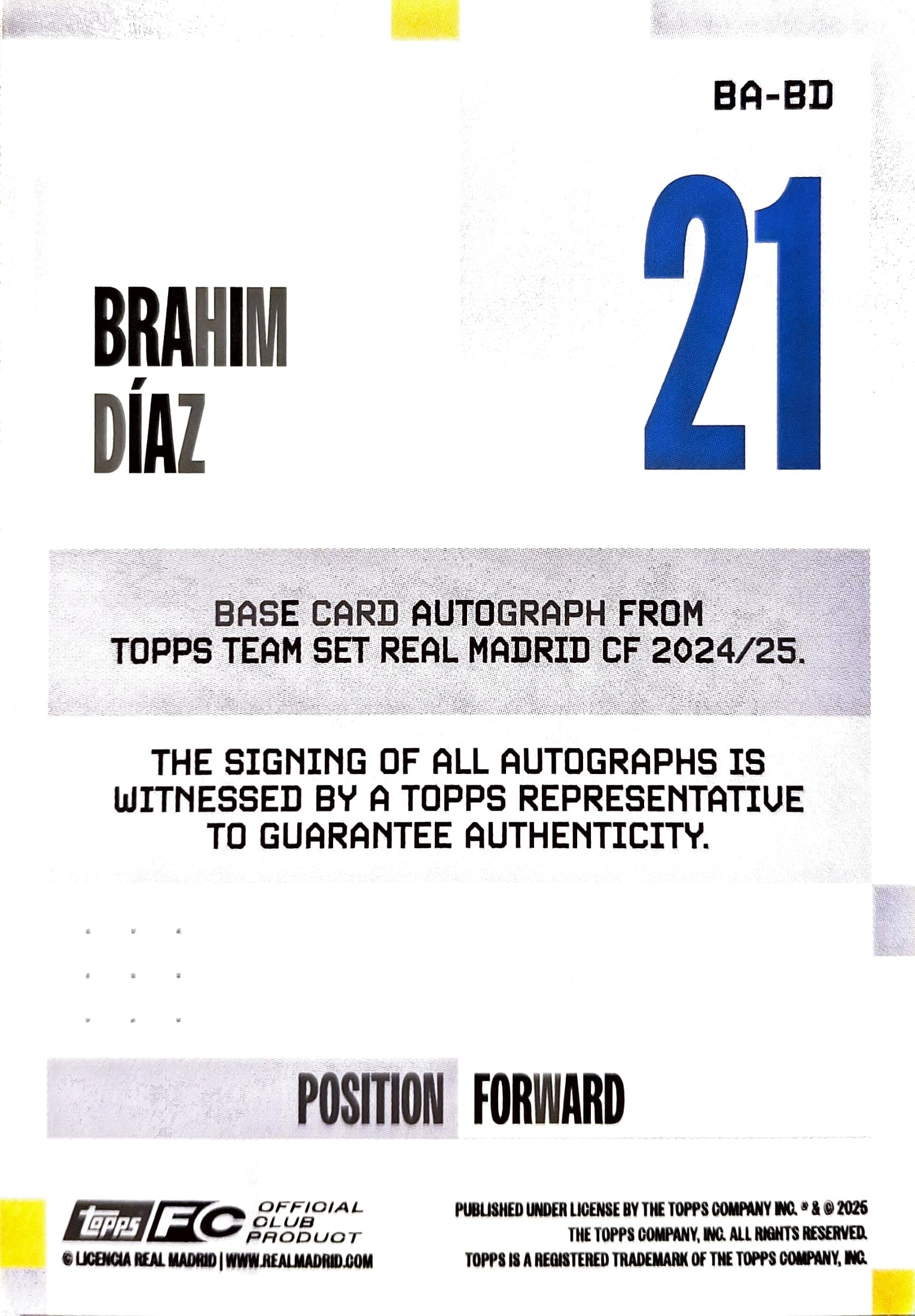 Brahim diaz 4/5 Auto