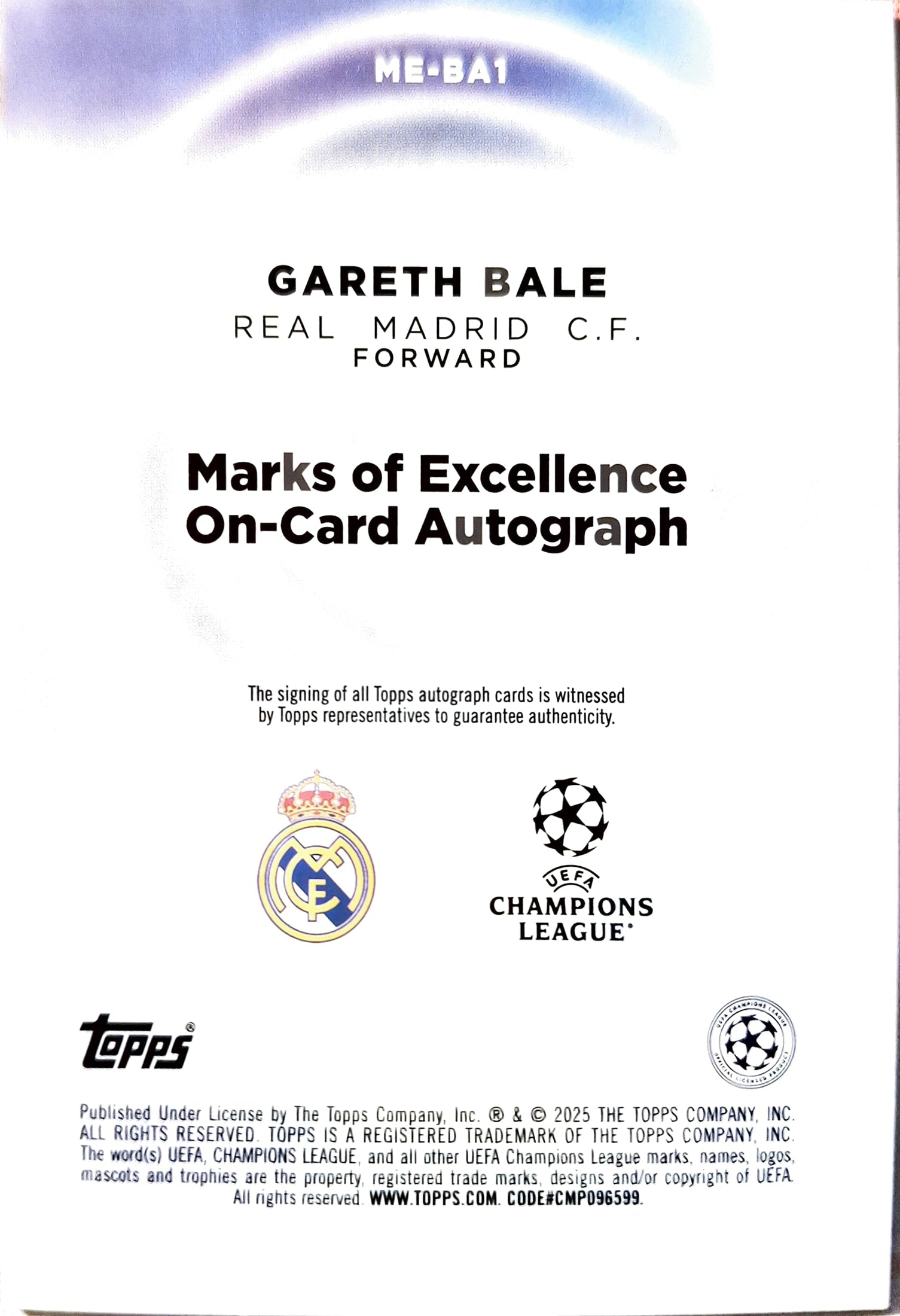 Gareth Bale Auto 39/50