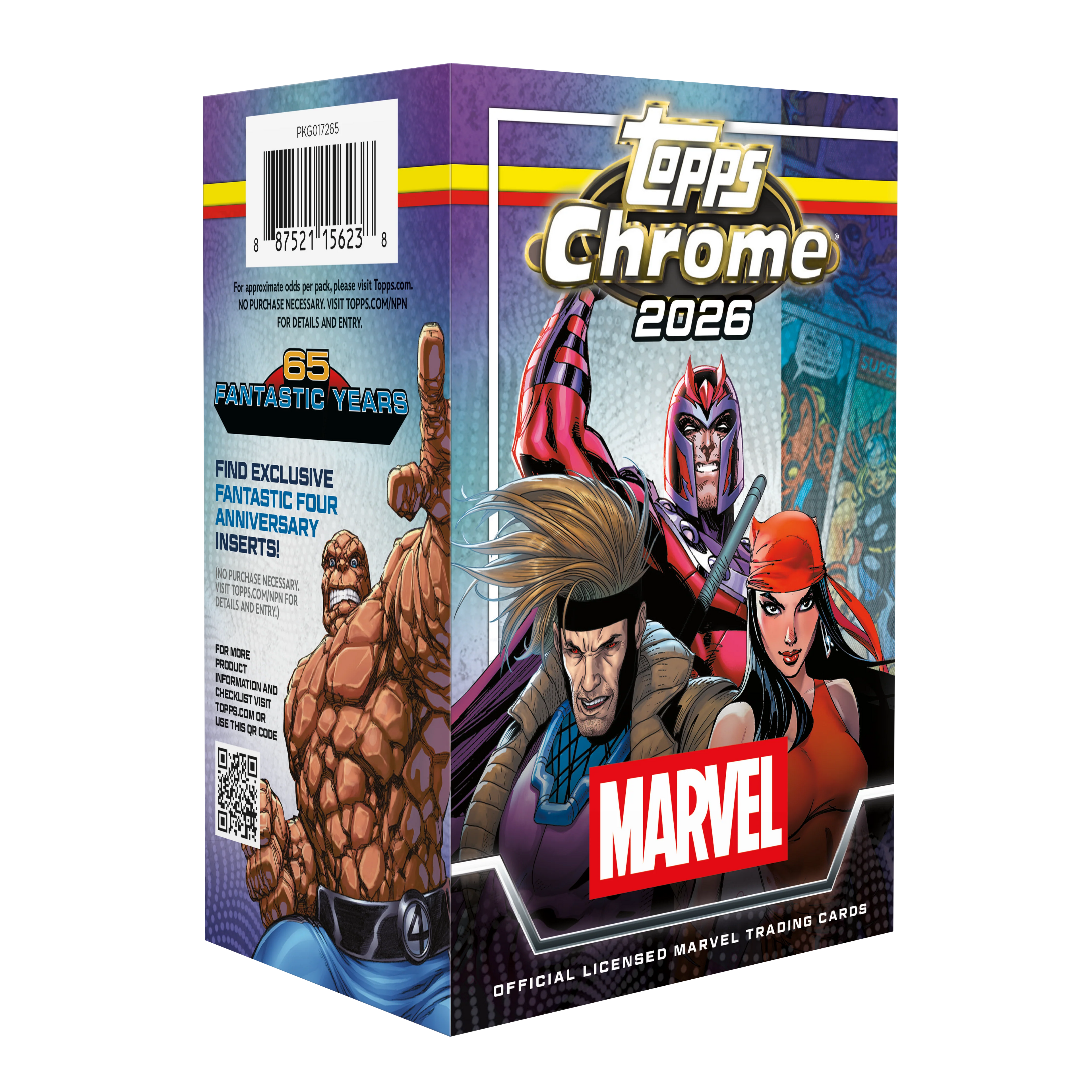 Topps Chrome Marvel Comics 2026 Value Box